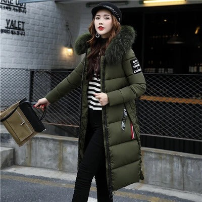 Doudoune Femme Hiver Élégante avec Capuche