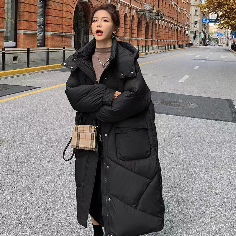 Manteau Hivernal Douillet à Fermeture Éclair pour Femme