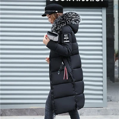 Doudoune Femme Hiver Élégante avec Capuche