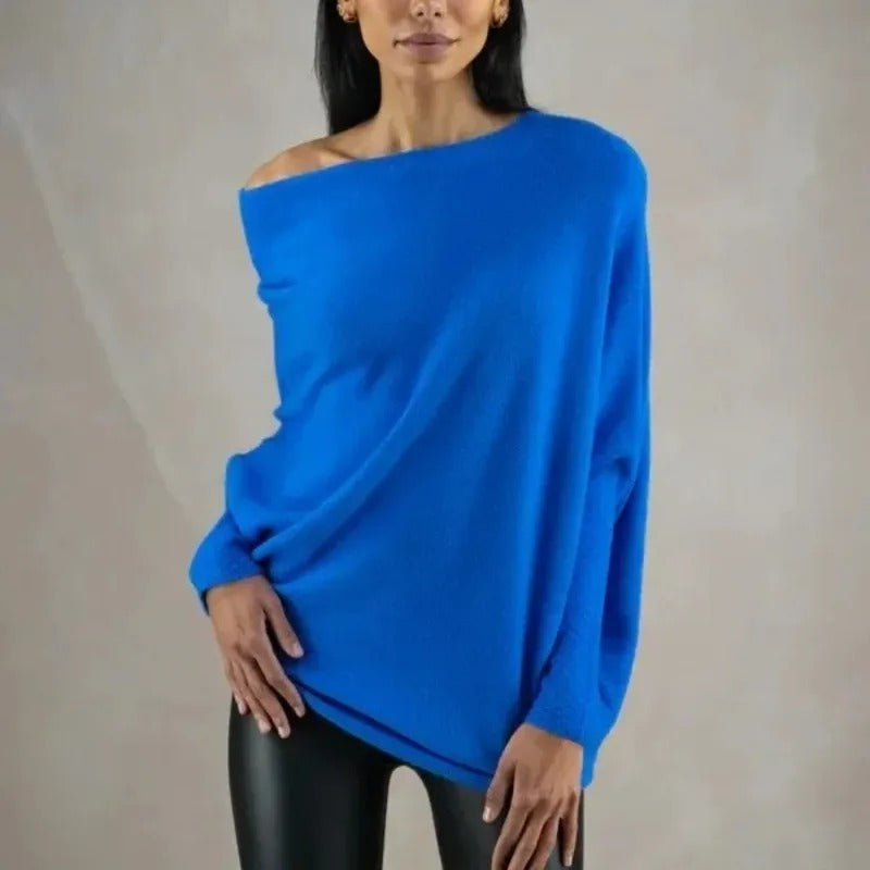 Pull Cachemire Gris Élégant pour Femme