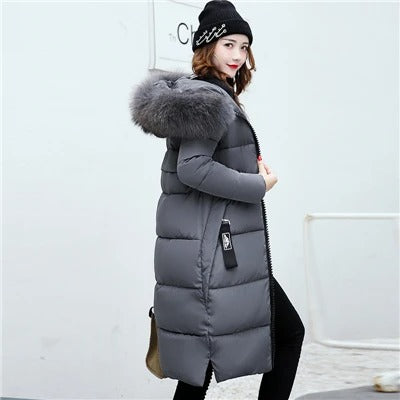 Doudoune Femme Hiver Élégante avec Capuche