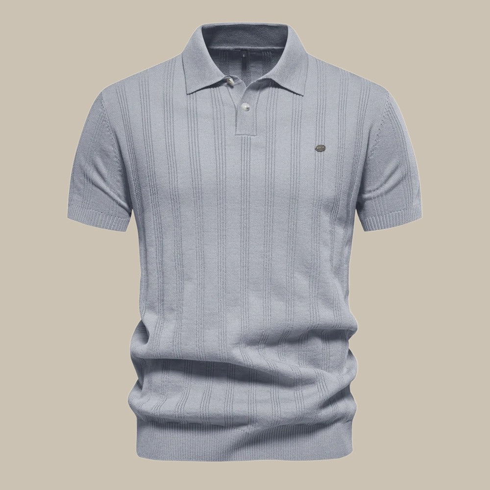 Chemise Polo Homme Coton Beige Été