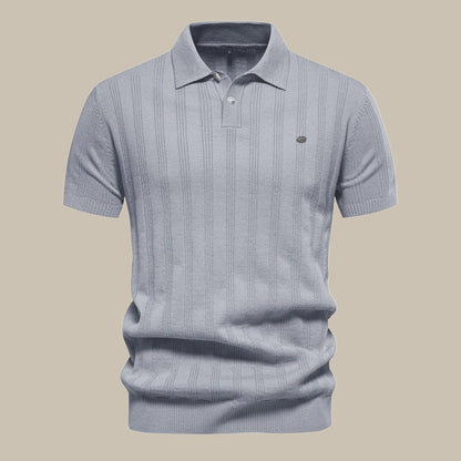 Chemise Polo Homme Coton Beige Été
