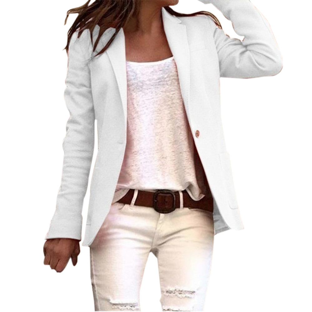 Veste Femme Chic à Bouton Unique