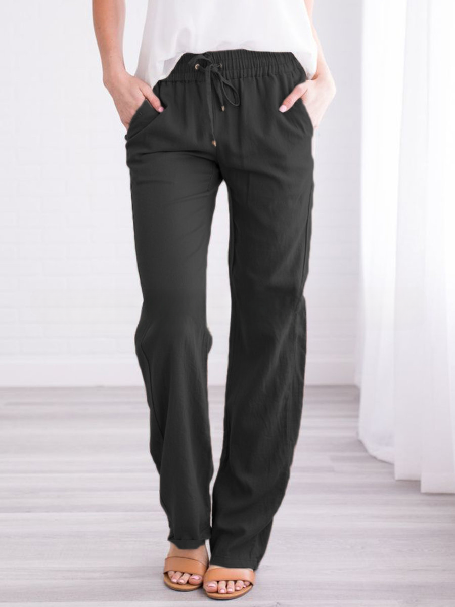 Pantalon femme décontracté et léger pour travail