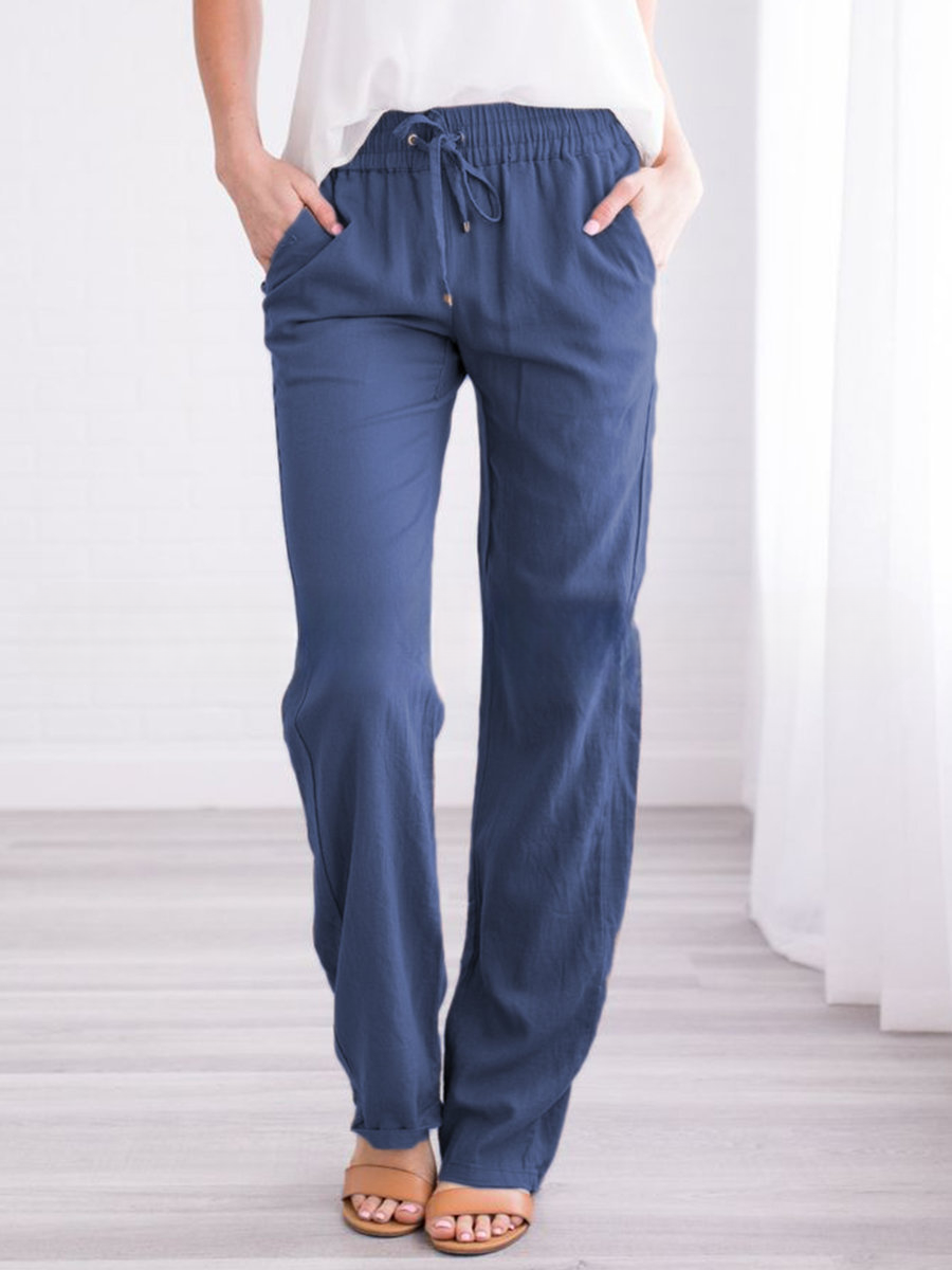 Pantalon femme décontracté et léger pour travail