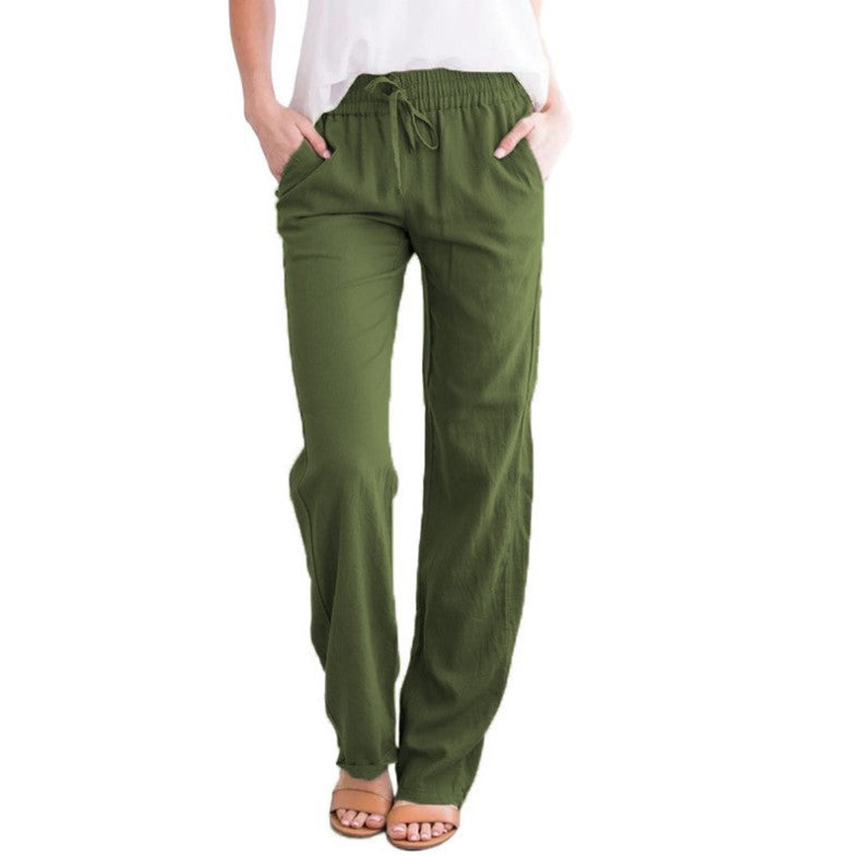 Pantalon femme décontracté et léger pour travail