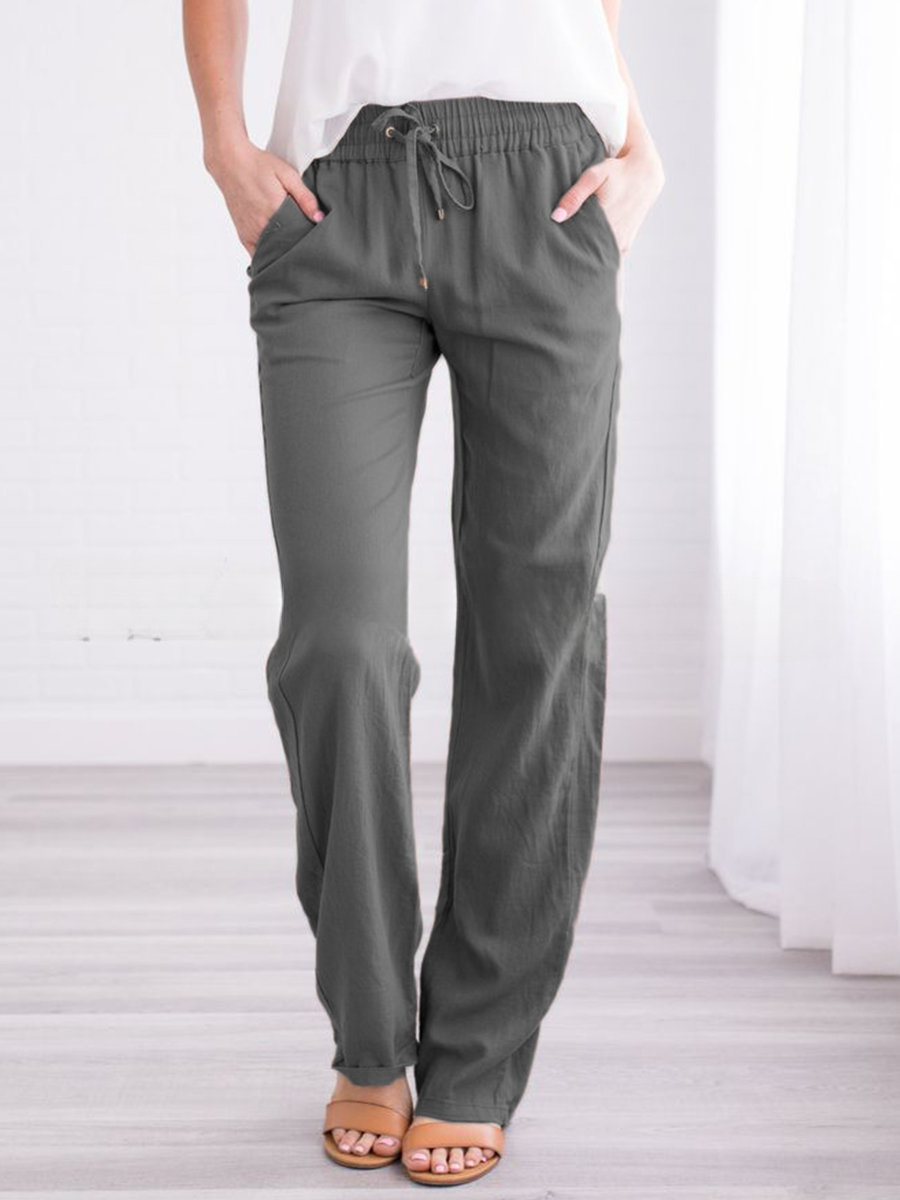Pantalon femme décontracté et léger pour travail