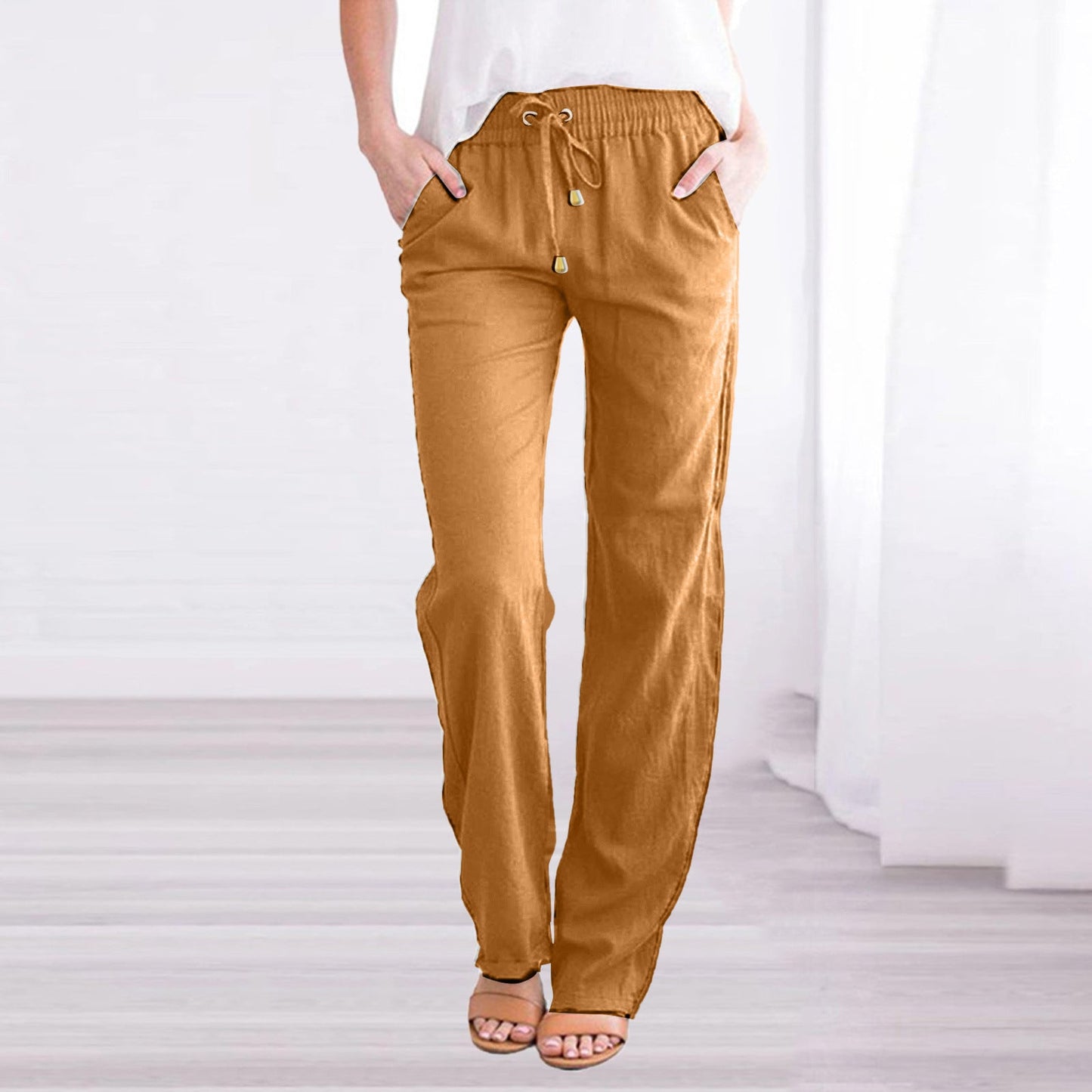Pantalon femme décontracté et léger pour travail