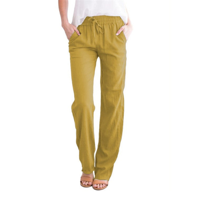 Pantalon femme décontracté et léger pour travail