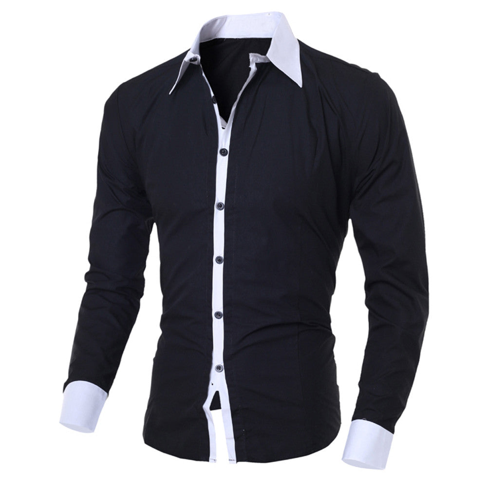 Chemise Homme Hiver Manches Longues Élégante - LuxeStyle