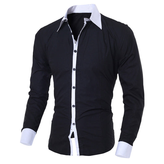 Chemise Homme Hiver Manches Longues Élégante - LuxeStyle
