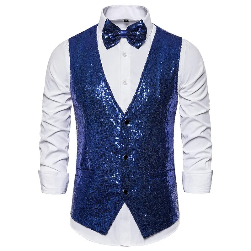 Gilet de soirée Élégant Pailleté pour Homme