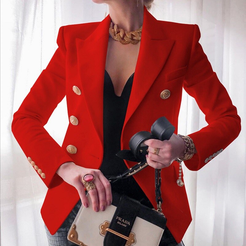Blazer Élégant Femme Hiver