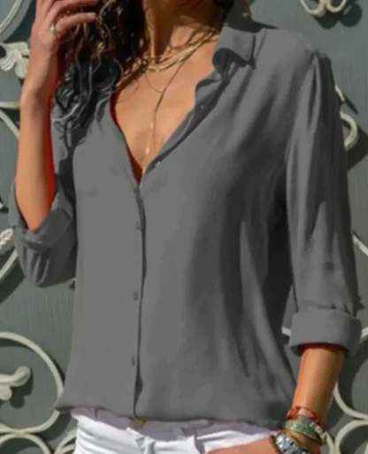 Chemise féminine élégante à manches longues