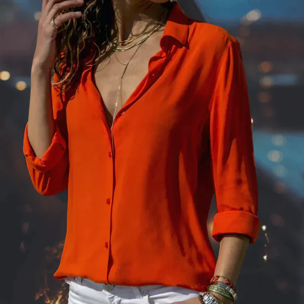 Chemise féminine élégante à manches longues