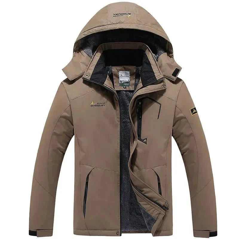 Veste Homme Hiver Doublée Polaire Étanche