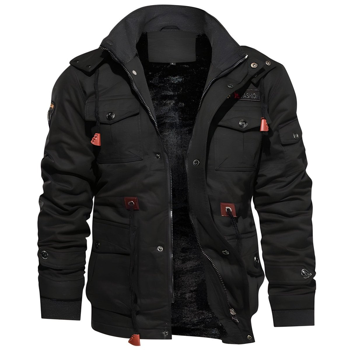 Veste Hiver Chaude à Capuche Polaire Étanche