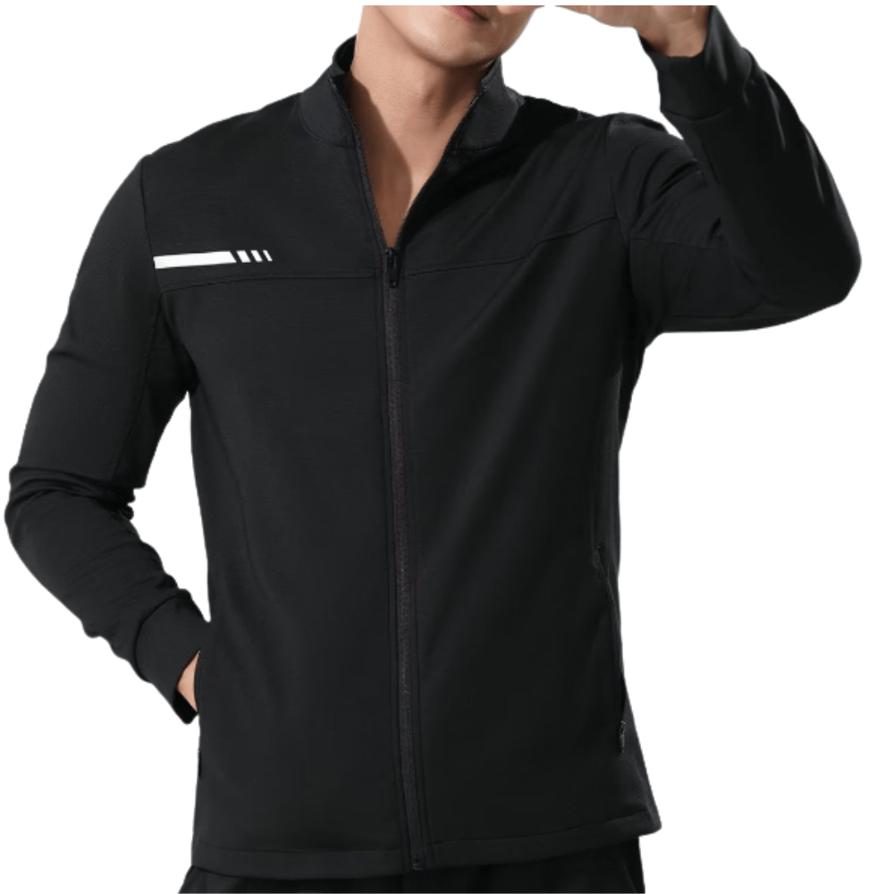 Veste de sport légère et breathable avec zip pour hommes