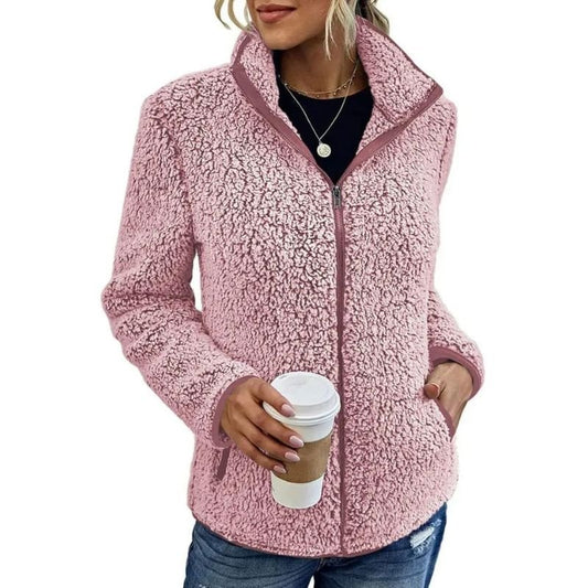 Veste Femme Hiver Douce et Élégante, Polaire Confortable et Chic - LuxeStyle
