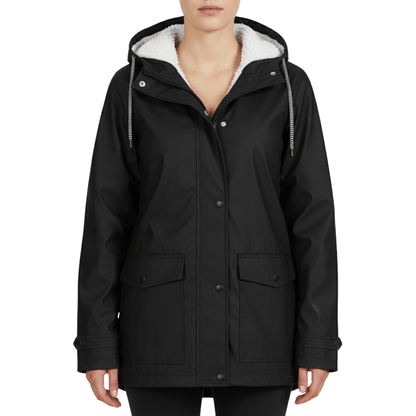 Veste de pluie étanche pour femme avec capuche