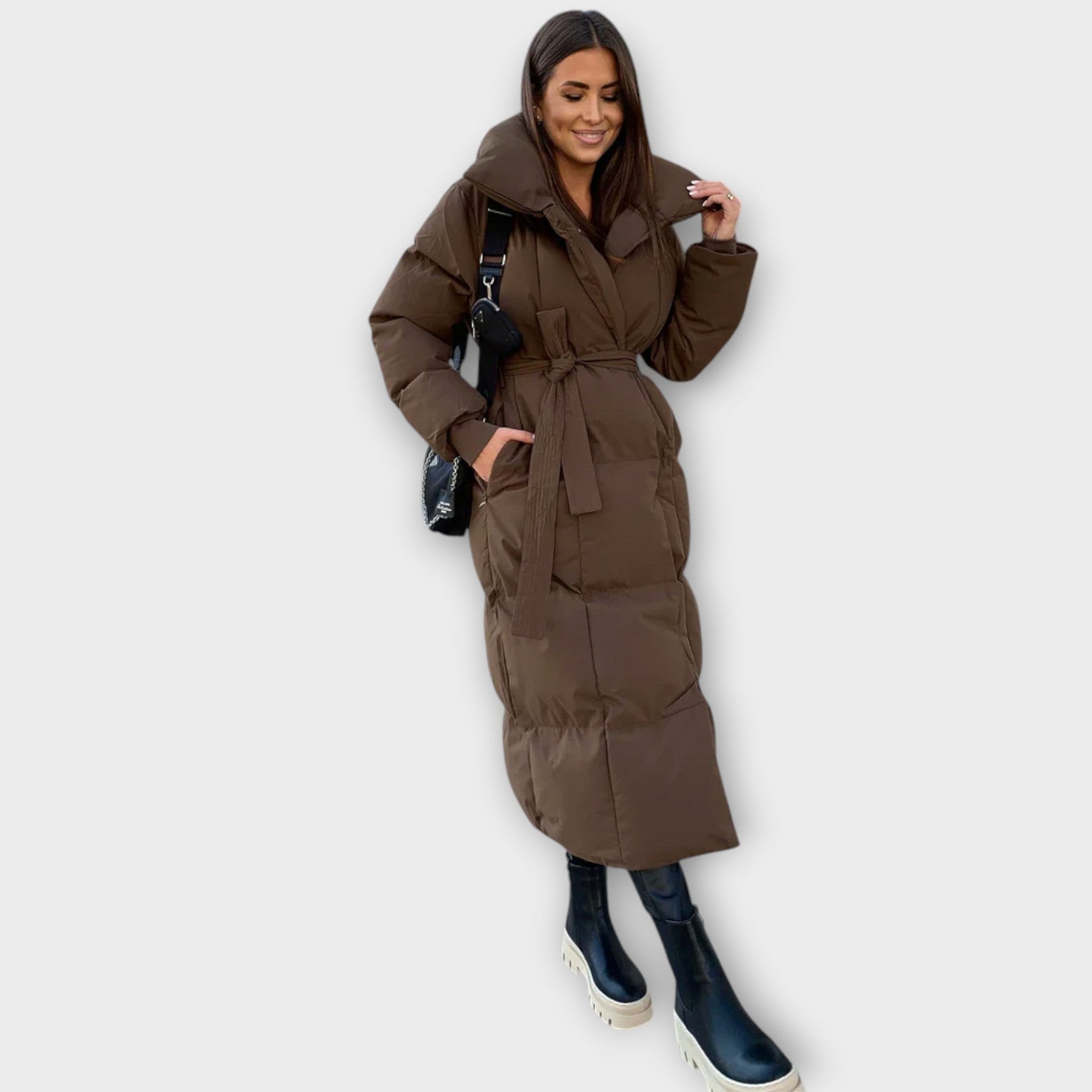 Manteau Féminin Élégant avec Ceinture pour Femme - LuxeStyle