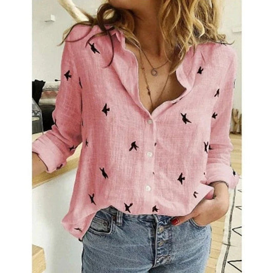 Blouse Féminine à Manches Longues pour Femme au Bureau ou en Ville - LuxeStyle