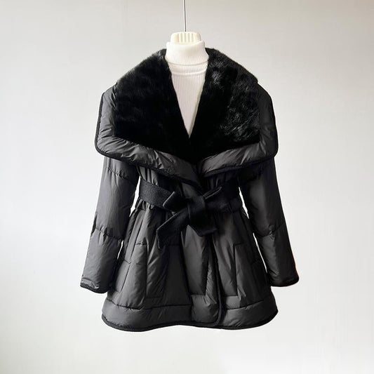 Manteau Femme Hiver Long Col Élégant - LuxeStyle