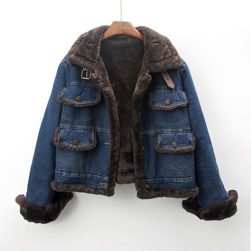 Veste Femme Hiver Longue avec Poches et Col Montant - LuxeStyle
