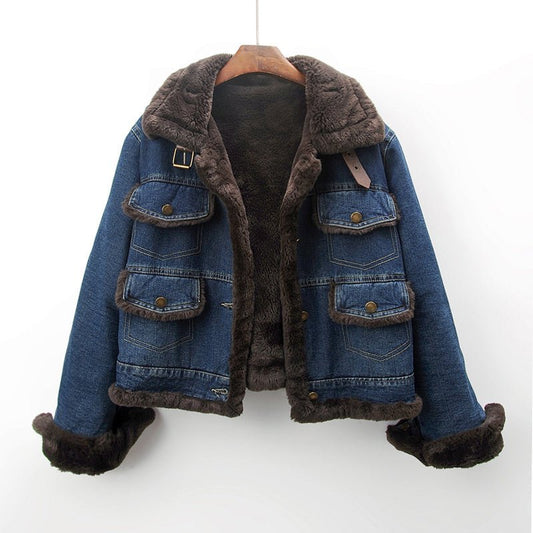 Veste Femme Hiver Longue avec Poches et Col Montant - LuxeStyle
