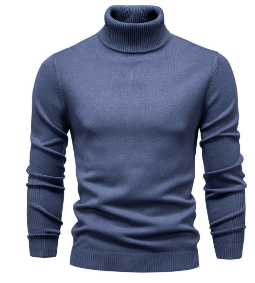 Pull Homme Col Roulé Élégant Chaud