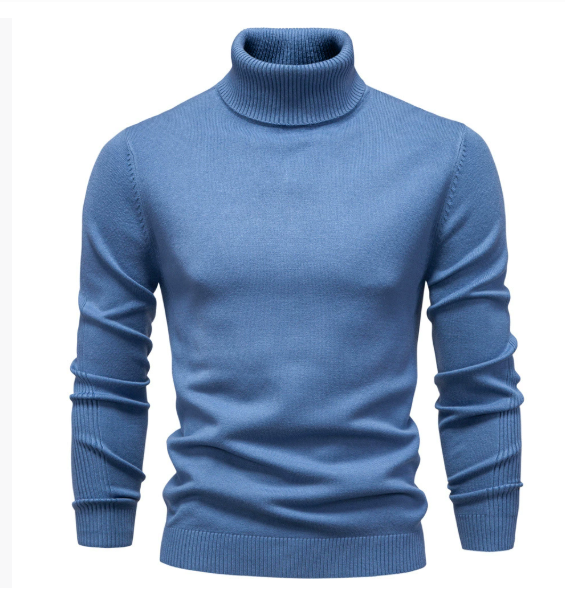 Pull Homme Col Roulé Élégant Chaud