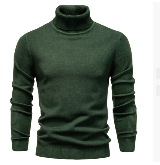 Pull Homme Col Roulé Élégant Chaud - LuxeStyle