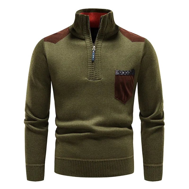 Pull Col Montant Graphic Pour Homme - Parfait Pour Le Printemps