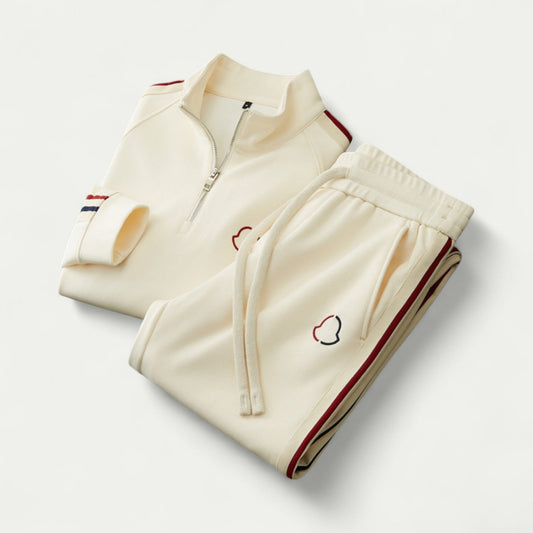 Survêtement Homme Confortable Haut Zippé Pantalon Élastique - LuxeStyle
