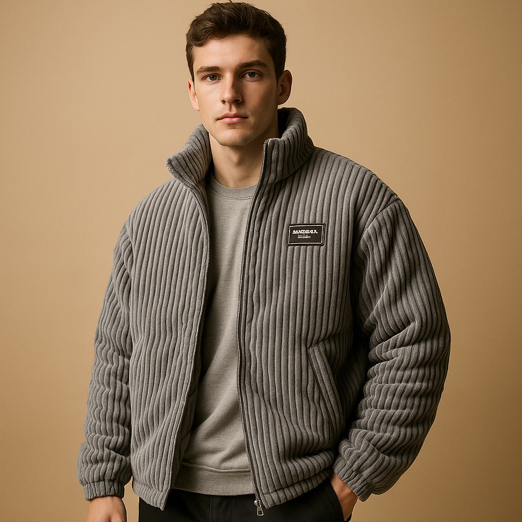 Veste Hiver Douillette pour Homme - Coupe Relâchée et Confortable