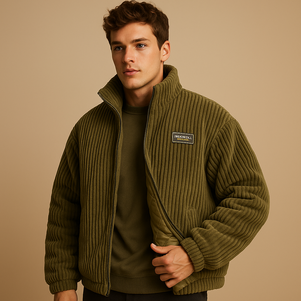 Veste Hiver Douillette pour Homme - Coupe Relâchée et Confortable