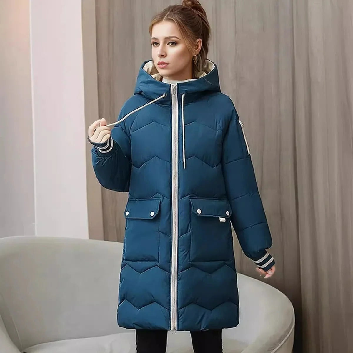 Veste à capuche douce et élégante pour femme