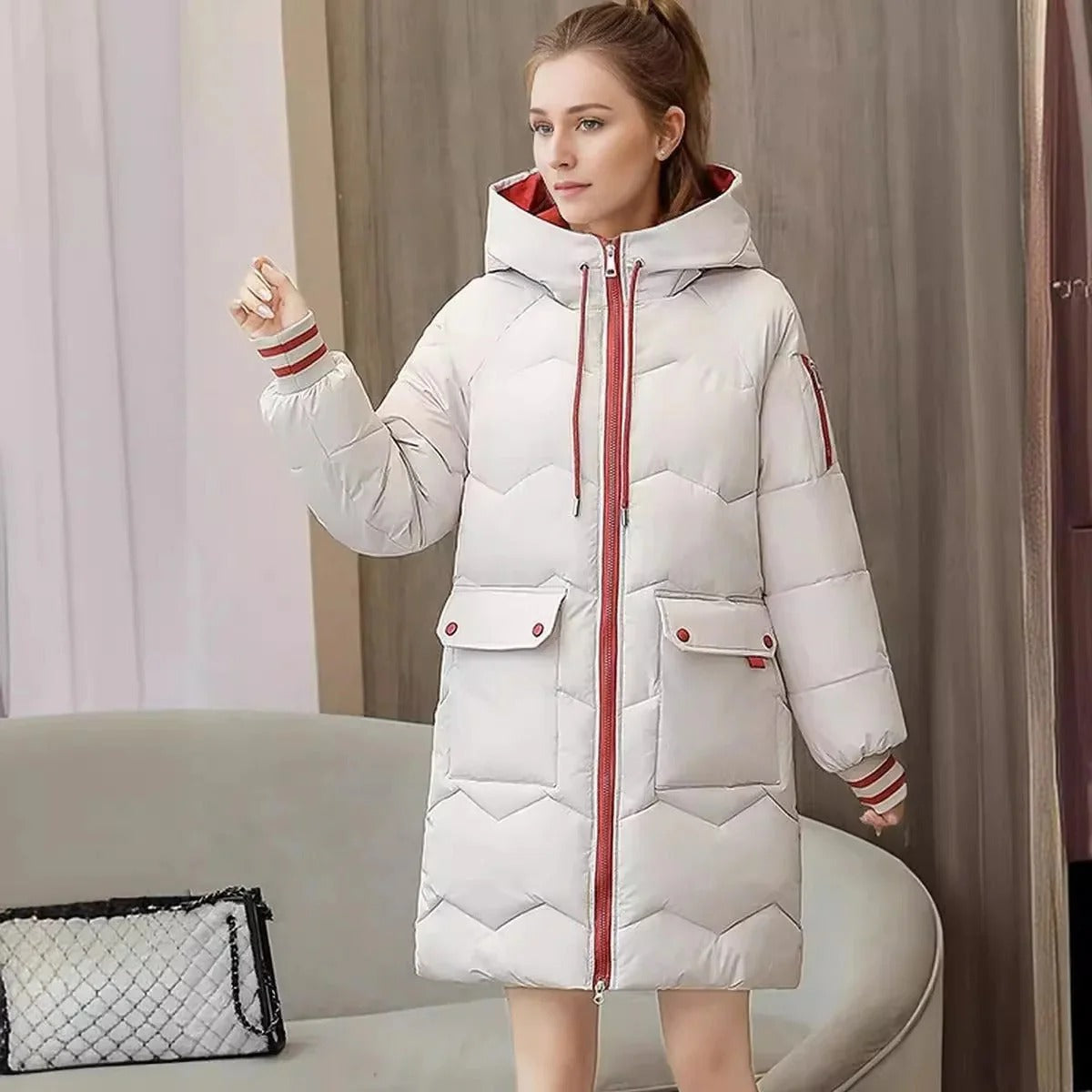Veste à capuche douce et élégante pour femme