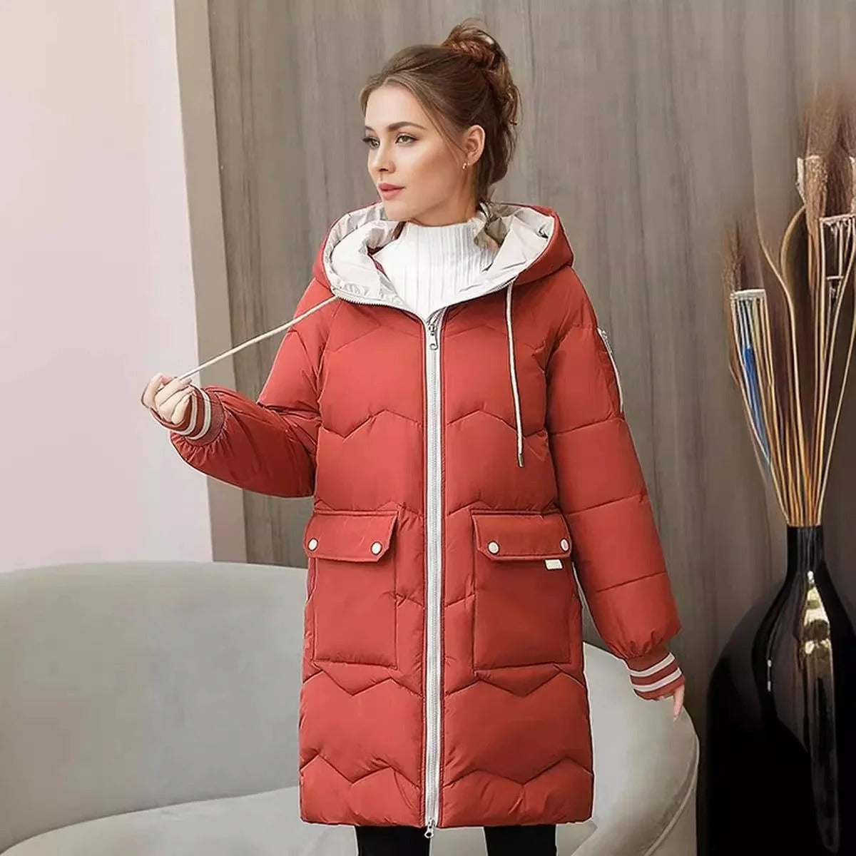 Veste à capuche douce et élégante pour femme