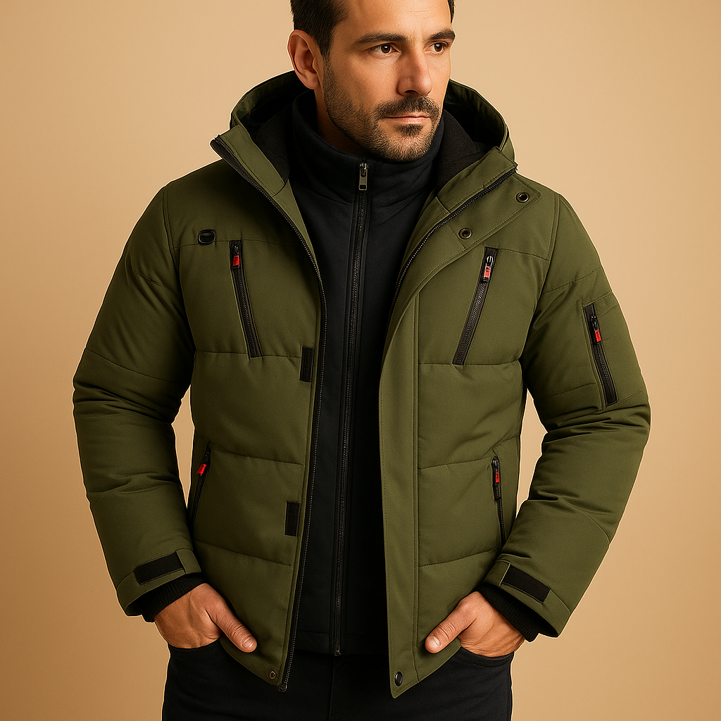 Parka Hiver Polaire Homme Bleu Foncé
