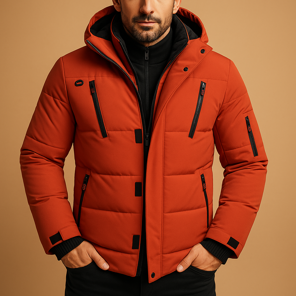 Parka Hiver Polaire Homme Bleu Foncé