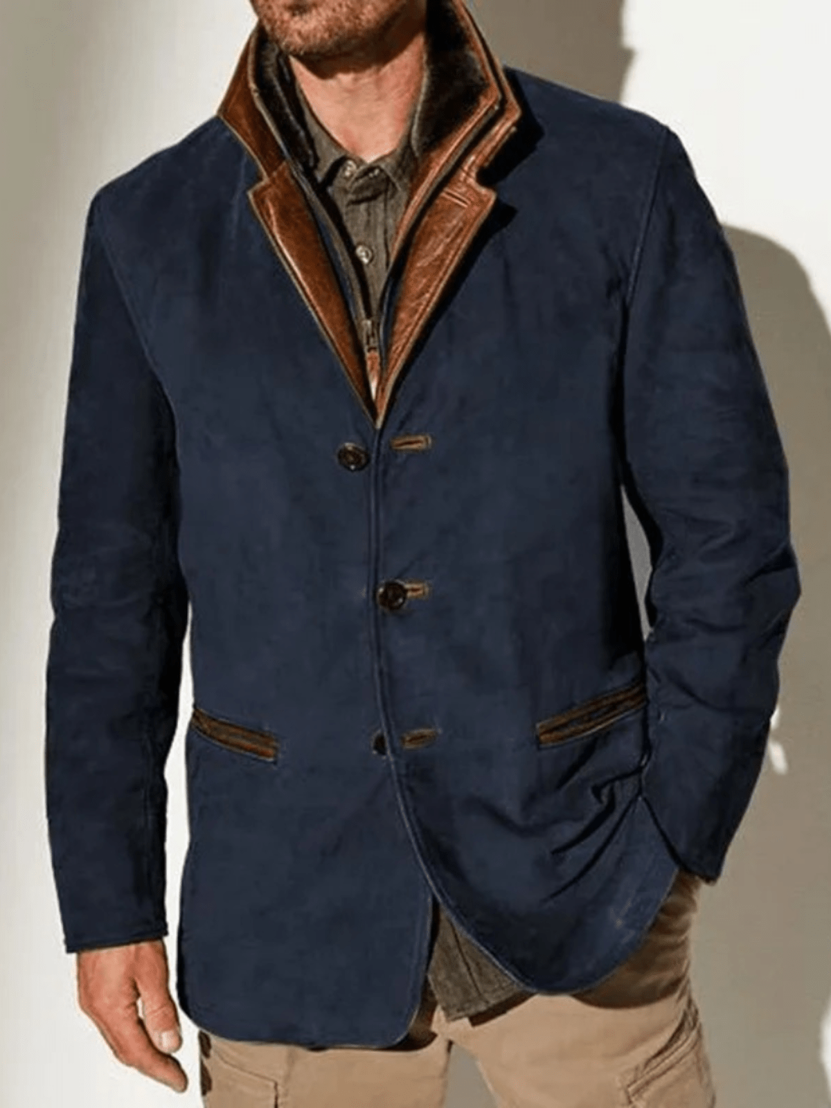 Veste Cuir Classique pour Homme - Élégante et Résistante