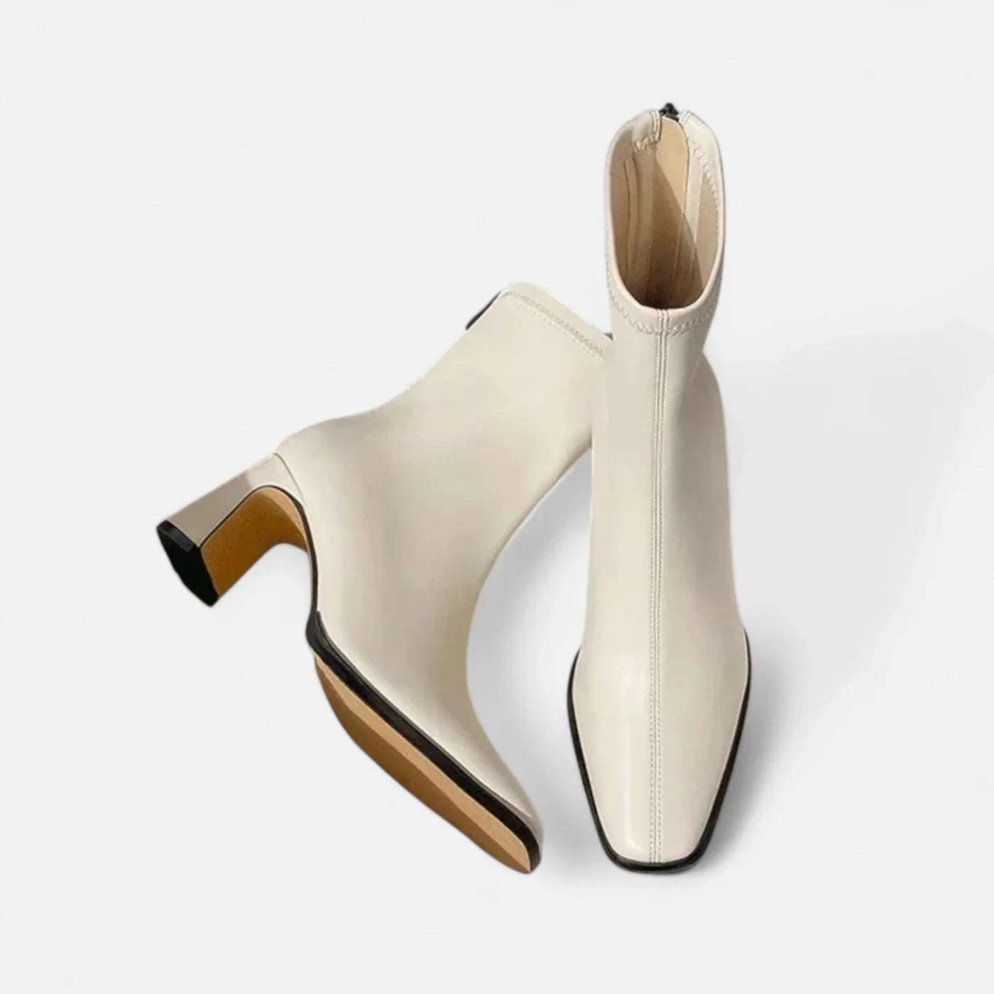 Bottines Femme Hiver Chic à Talon Épais avec Doublure Polaire