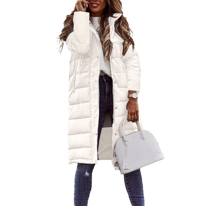 Parka Femme Hiver Élégante - Manteau Long Capuche Légère