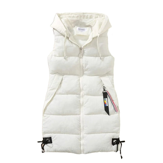 Veste mode décontractée sans manches poches zippées
