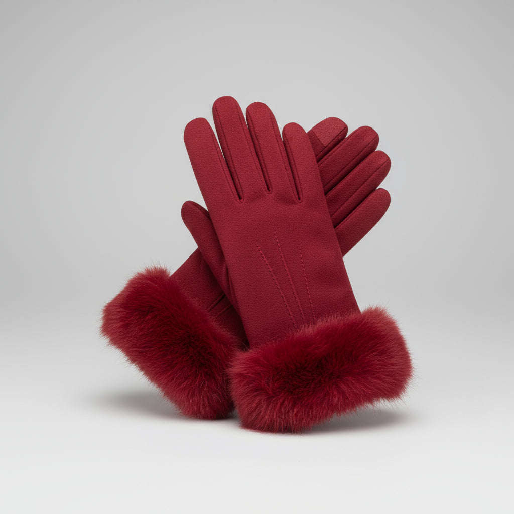 Gants Femmes Hiver Douillets avec Effet Velours - LuxeStyle