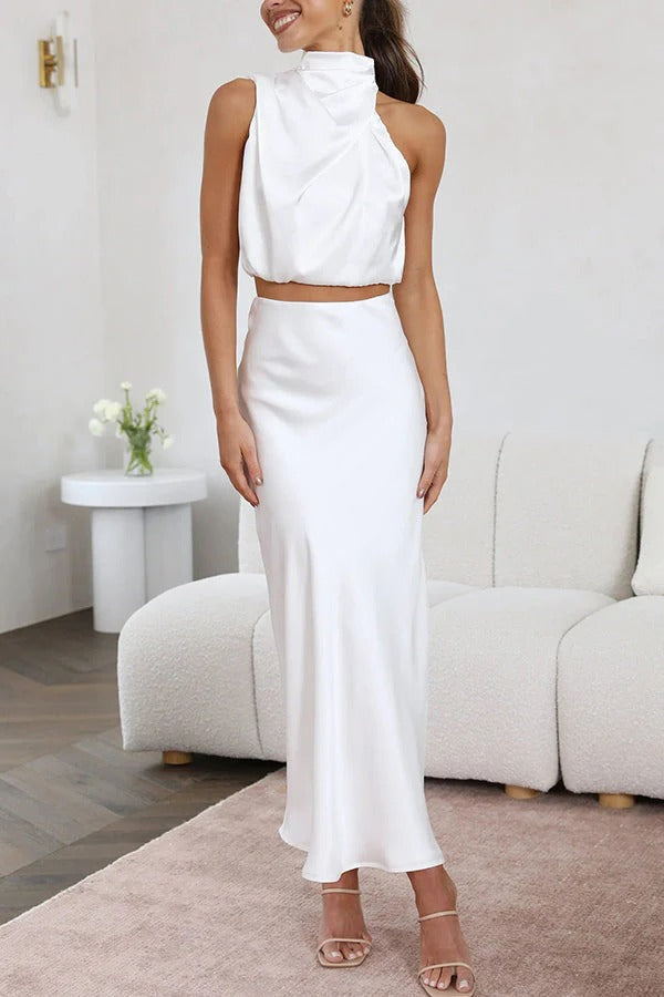 Robe de soirée élégante deux pièces pour femme