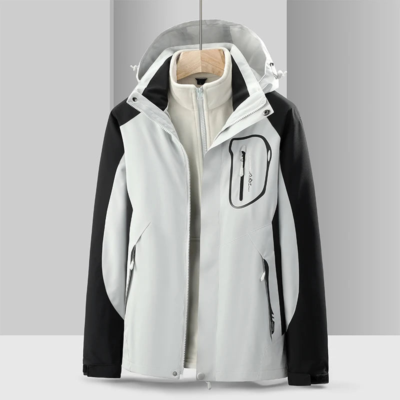 Manteau Femme Hiver avec Capuche et Fermeture Éclair