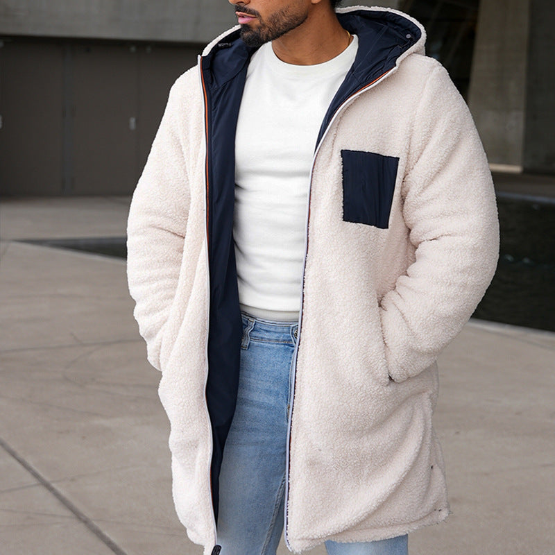 Veste Hiver Réversible avec Fermeture Éclair pour Homme